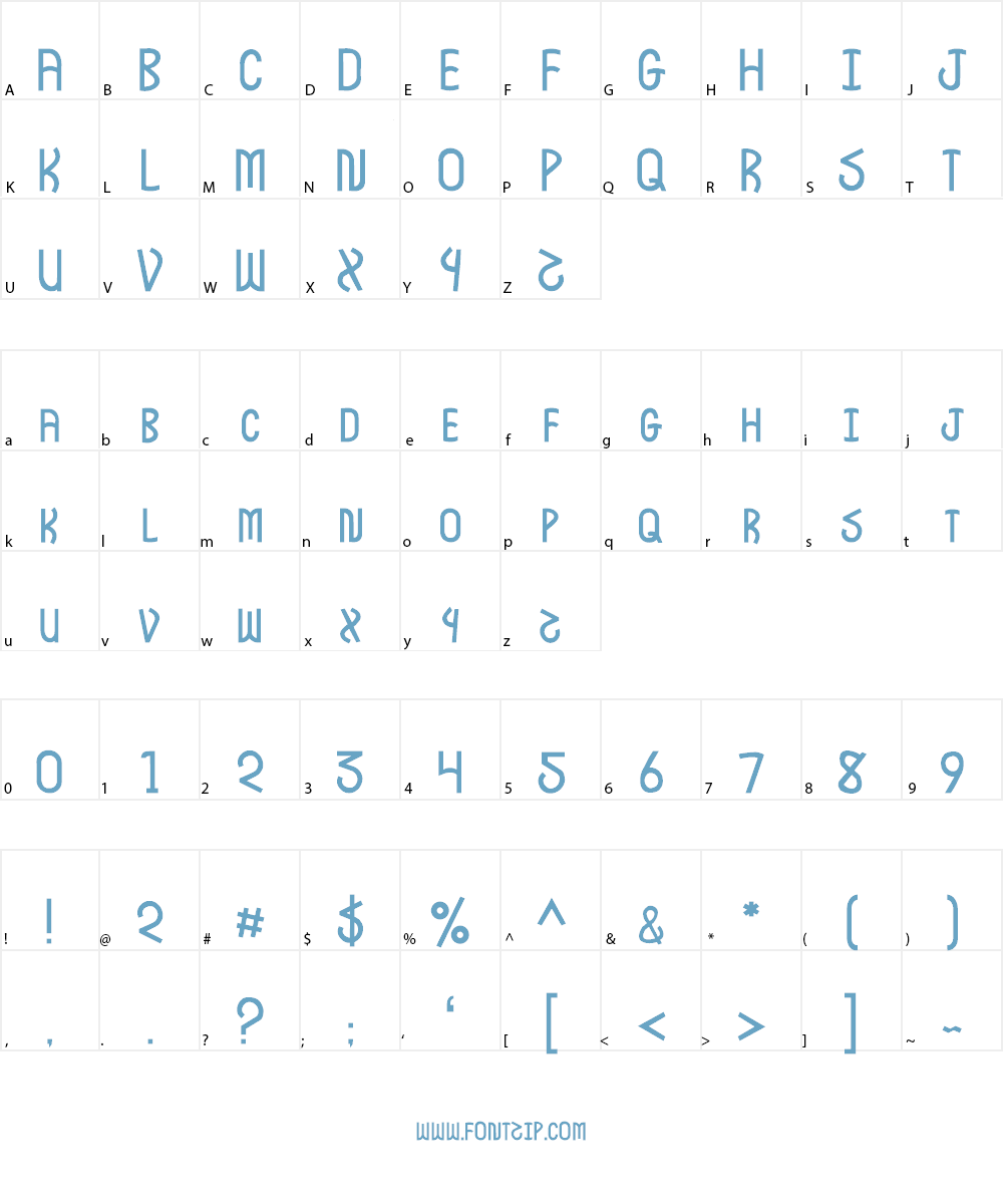 JI Deschutes Font Character